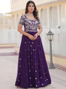 YOYO Fashion Women Embroidered Fit & Flared Ethnic Dress