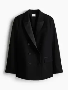 H&M Double-Breasted Tuxedo Blazer