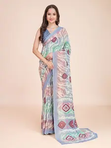KALINI Geometric Printed Daily Wear Saree