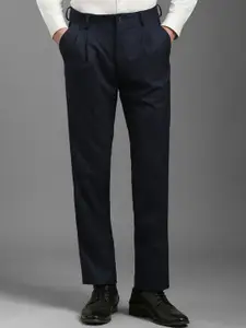 Louis Philippe Men Slim Fit Mid-Rise Formal Trousers