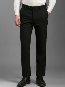 Louis Philippe Men Checked Slim Fit Trousers