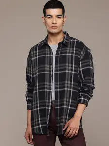 The Roadster Lifestyle Co. Men Relaxed Checked Pure Cotton Casual Shirt