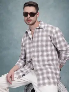 Roadster Men Relaxed Tartan Checks Casual Shirt