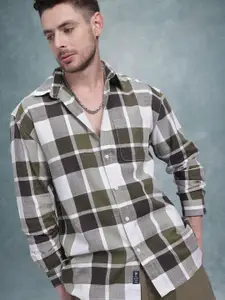 The Roadster Life Co. Pure Cotton Opaque Checked Relaxed Fit Casual Shirt