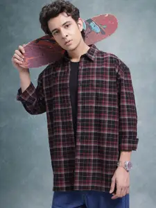 The Roadster Lifestyle Co. Relaxed Checked Pure Cotton Casual Shirt