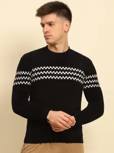 Global Republic Men  Geometric Printed Pullover