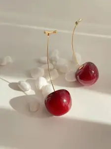 Celestique Gold-Plated Contemporary Drop Earrings