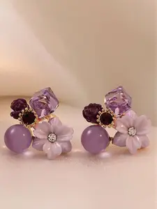 Celestique Stainless Steel Contemporary Cubic Zirconia Studs