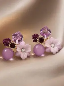 Celestique Floral Cubic Zirconia Studs