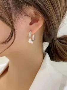 Celestique Twisted Shaped Hoop Earrings