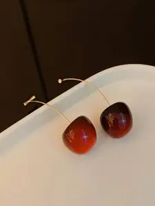 Celestique Gold-Plated Contemporary Drop Earrings