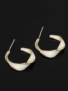 Celestique Twisted Shaped Hoop Earrings