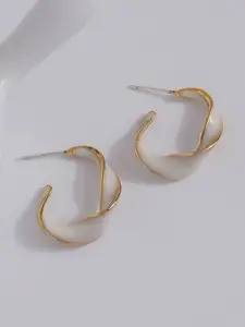 Celestique Twisted Shaped Hoop Earrings
