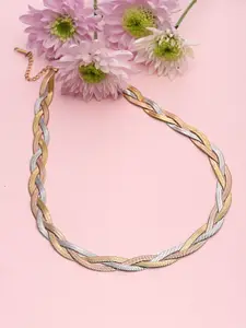 VOGUE PANASH 18KT Gold Plated Stone Studded Tarnish-Free Waterproof Necklace