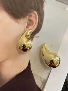 Celestique Gold-Plated Teardrop Shaped Studs