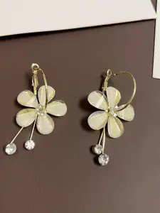 Celestique Flower Hoop Earrings
