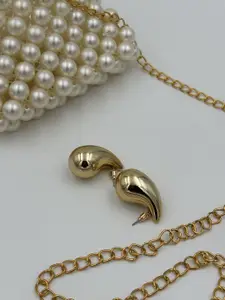 Celestique Gold Plated Contemporary Studs