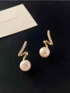 Celestique Contemporary Pearls Drop Earrings