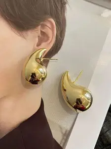 Celestique Gold-Plated Waterdrop Shaped Studs