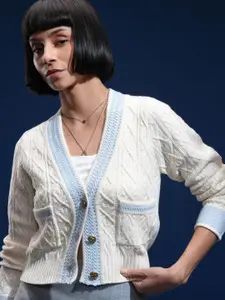 Tokyo Talkies Women Full Sleeve cardigan Sweater