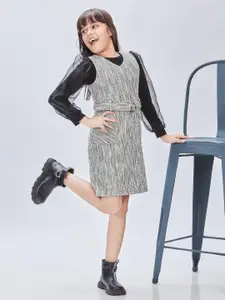 Peppermint Girls Striped Jumper Dress