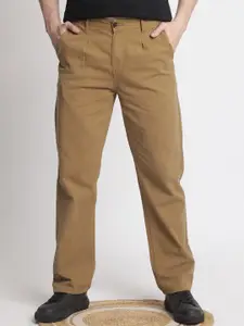 The Roadster Lifestyle Co Men Pure Cotton Straight Fit Chino Trouser