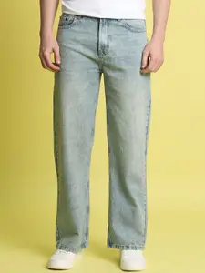 Bene Kleed Men Pure Cotton Wide Leg Light Fade Jeans