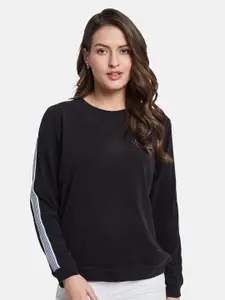 METTLE Women Round Neck Long Sleeves Sweatshirt