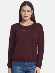 METTLE Women Round Neck Pullover Sweatshirt