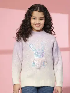 Albion By CnM Girls Embroidered Woollen Pullover