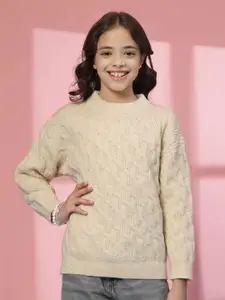 Albion By CnM Girls Cable Knit Woollen Pullover