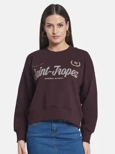 METTLE Women Printed Sweatshirt