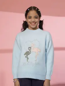 Albion By CnM Girls Embroidered Pullover Sweater