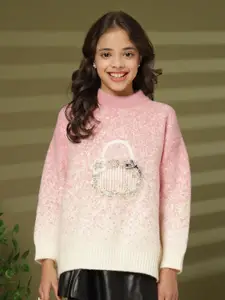 Albion By CnM Girls Embroidered Pullover Sweater
