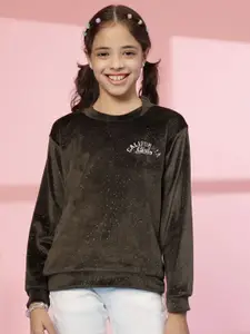 Albion By CnM Girls Woollen Pullover with Embellished Detail