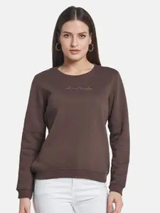METTLE Women Round Neck Long Sleeves Sweatshirt
