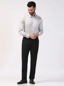 Blackberrys Men India Slim Spread Collar Solid Cotton Slim Fit Formal Shirt