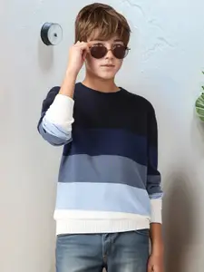 Nautica Boys Cotton Colourblocked Sweater