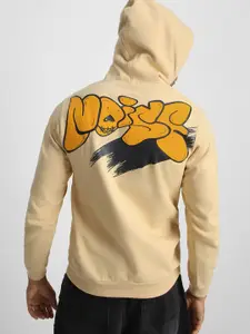 VEIRDO Men Printed Hooded Sweatshirt