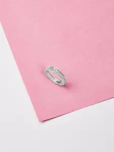 Mia by Tanishq 92.5 Sterling Silver Sleek Geometric Finger Ring