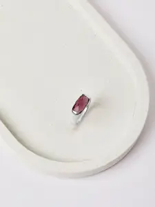 Mia by Tanishq 92.5 Sterling Silver Amethyst Studded Midnight Radiance Finger Ring