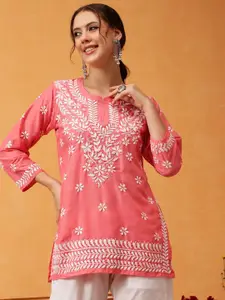 ADA Women Ethnic Motifs Embroidered Thread Work Thread Work Kurti