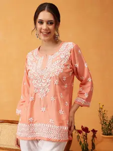 ADA Women Ethnic Motifs Embroidered Thread Work Thread Work Kurti