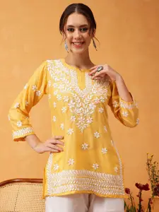ADA Women Ethnic Motifs Embroidered Thread Work Kurti