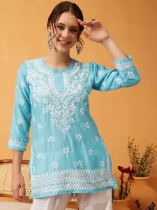 ADA Women Ethnic Motifs Embroidered Chikankari Chikankari Kurti