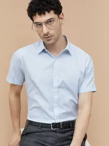 CODE by Lifestyle Men Spread Collar Abstract Printed Cotton Formal Shirt