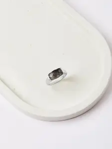 Mia by Tanishq 92.5 Sterling Silver Plated Artificials Stones Studded Finger Ring