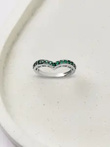 Mia by Tanishq 925 Sterling Silver Plated Vivid Dream Finger Ring