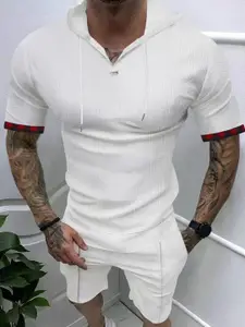 StyleCast x Revolte Hooded Short Sleeves T-Shirt With Shorts