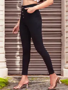 DressBerry Women High-Rise Heavy Fade Skinny Fit Stretchable Jeans